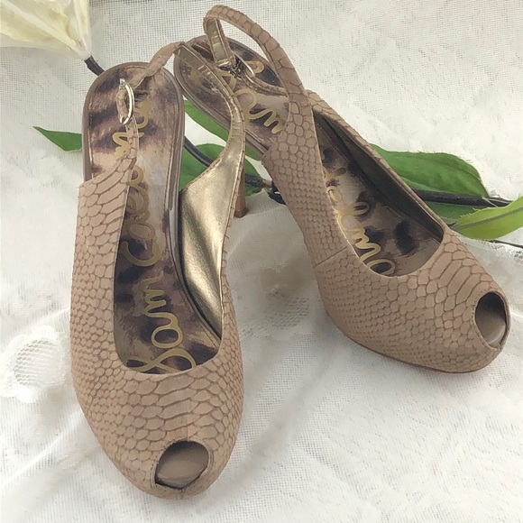 Sam Edelman Evelyn Slingback Pump Heels Shoes - Picture 1 of 7